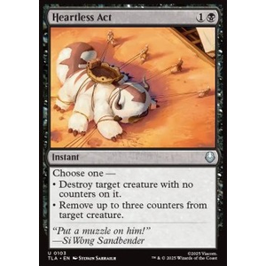 Magic löskort: Avatar: The Last Airbender: Heartless Act