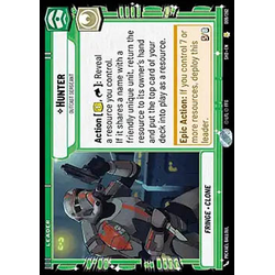 Star Wars: Unlimited Löskort: Shadows of the Galaxy: Hunter, Outcast Sergeant