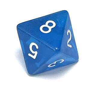 Transparent: Dark Blue/White (D8)