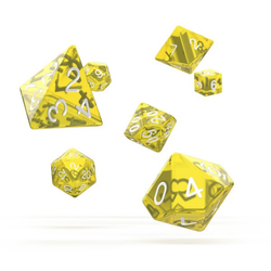 Translucent: Yellow/white (7-Die RPG set)
