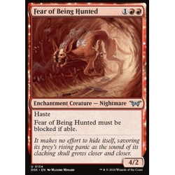 Magic löskort: Duskmourn: House of Horror: Fear of Being Hunted (Foil)
