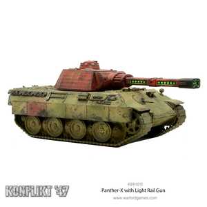 Konflikt '47: German Panther-X with Light Schienenkanone (plastic/resin/metal) (1)