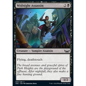 Magic löskort: Streets Of New Capenna: Midnight Assassin (Foil)