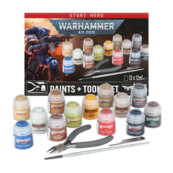 Warhammer 40K: Paints + Tools Set