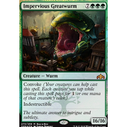 Magic löskort: Guilds of Ravnica: Impervious Greatwurm (Buy-a-box Promo) (Foil)