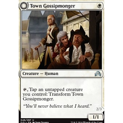 Magic löskort: Shadows over Innistrad: Town Gossipmonger (Foil)