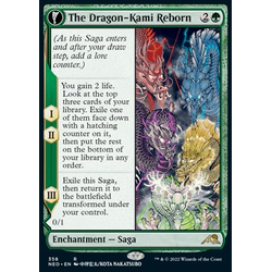 Magic löskort: Kamigawa: Neon Dynasty: The Dragon-Kami Reborn // Dragon-Kami's Egg (V.1)
