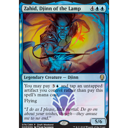 Magic löskort: Dominaria: Zahid, Djinn of the Lamp (Draft Weekend Foil)