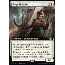 Magic löskort: The Brothers' War: Siege Veteran (alternative art)