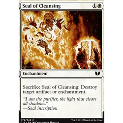 Magic löskort: Commander 2015: Seal of Cleansing