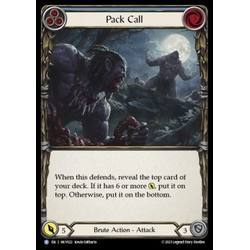 FaB Löskort: Heavy Hitters: Pack Call (Blue)