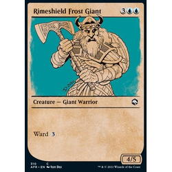 Magic löskort: Adventures in the Forgotten Realms: Rimeshield Frost Giant (alternative art) (Foil)