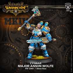Cygnar Major Anson Wolfe (Warcaster)
