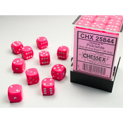 Opaque: Pink/white (36-dice set)