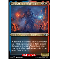 Magic löskort: Multiverse Legends: Aegar, the Freezing Flame (Etched Foil)