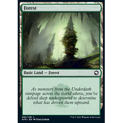 Magic löskort: Adventures in the Forgotten Realms: Forest (Foil)