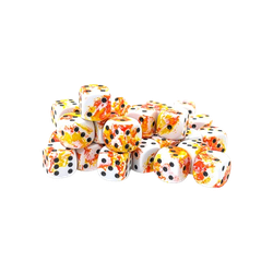 Chessex: D6 Dice 12mm Brush Sunrise/black (36)