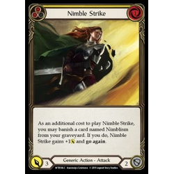 FaB Löskort: Welcome to Rathe: Nimble Strike (Yellow) (Rainbow Foil)