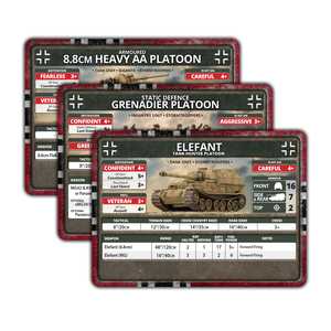 Liberation of Italy: German Unit Cards