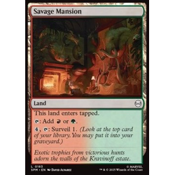 Magic löskort: Magic: the Gathering: Marvel's Spider-Man: Savage Mansion (Foil)