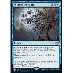 Magic löskort: Innistrad: Crimson Vow: Winged Portent (Foil)