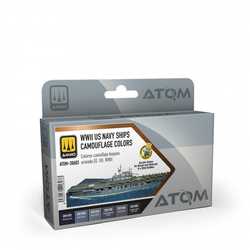 ATOM Set WWII US Navy Ships Camouflage colors 6x20 ml