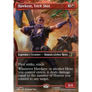Magic löskort: Commander: Marvel Super Heroes: Hawkeye, Trick Shot (Foil)