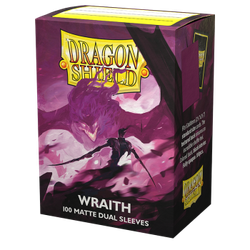 Card Sleeves Standard Matte Dual Wraith (100 in box) (Dragon Shield)