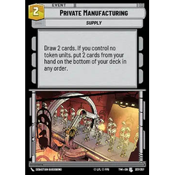 Star Wars: Unlimited Löskort: Twilight of the Republic: Private Manufacturing (Foil)