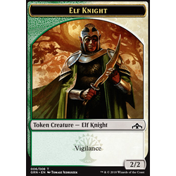 Magic löskort: Guilds of Ravnica: Elf Knight Token