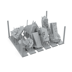 AK Basing Bits: Concrete Ruins (resin) (8)