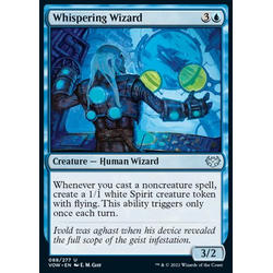 Magic löskort: Innistrad: Crimson Vow: Whispering Wizard