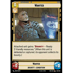 Star Wars: Unlimited Löskort: Shadows of the Galaxy: Wanted