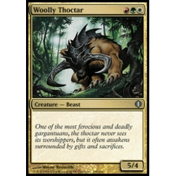 Magic löskort: Shards of Alara: Woolly Thoctar