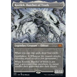 Magic löskort: Double Masters 2022: Kozilek, Butcher of Truth (alternative Art)