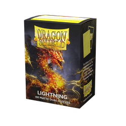 Card Sleeves Standard Matte Dual Lightning (100 in box) (Dragon Shield)
