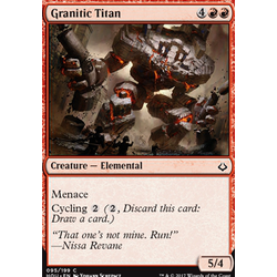 Magic löskort: Hour of Devastation: Granitic Titan