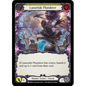 FaB Löskort: Monarch 1st Edition: Lunartide Plunderer (Yellow) (Rainbow Foil)