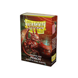 Card Sleeves Japanese Dual Matte Peach  (60 in box) (Dragon Shield)