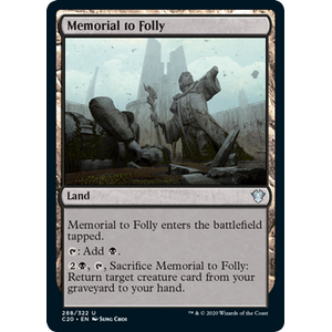 Magic löskort: Commander 2020: Memorial to Folly