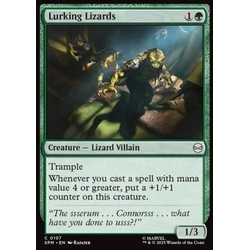 Magic löskort: Magic: the Gathering: Marvel's Spider-Man: Lurking Lizards (Foil)