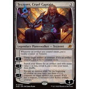 Magic löskort: Edge of Eternities: Tezzeret, Cruel Captain