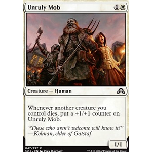 Magic löskort: Shadows over Innistrad: Unruly Mob
