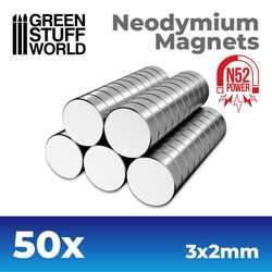 Neodymium Magnets 3x2mm (50) (N52)