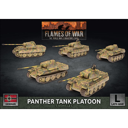 German Panther A Tank Platoon (plastic)