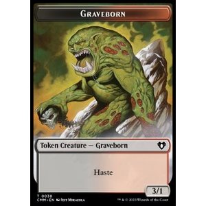 Magic löskort: Commander Masters: Graveborn Token (BR 3/1) // Eldrazi Scion Token (C 1/1)