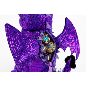 Dragon Plush Dice Bag Purple