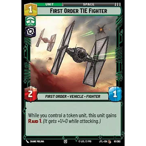 Star Wars: Unlimited Löskort: Jump to Lightspeed: First Order TIE Fighter