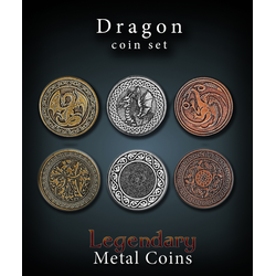 Metal Coins Original Dragon (24 st)