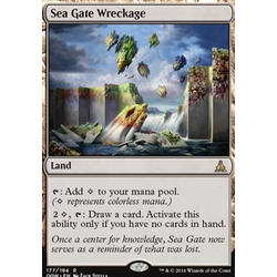 Magic löskort: Oath of the Gatewatch: Sea Gate Wreckage (Japansk)